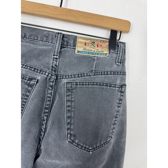 Vintage Express EXP High Rise Tapered Jeans Gray Wash Size 5/6 Made in USA - Picture 8 of 8